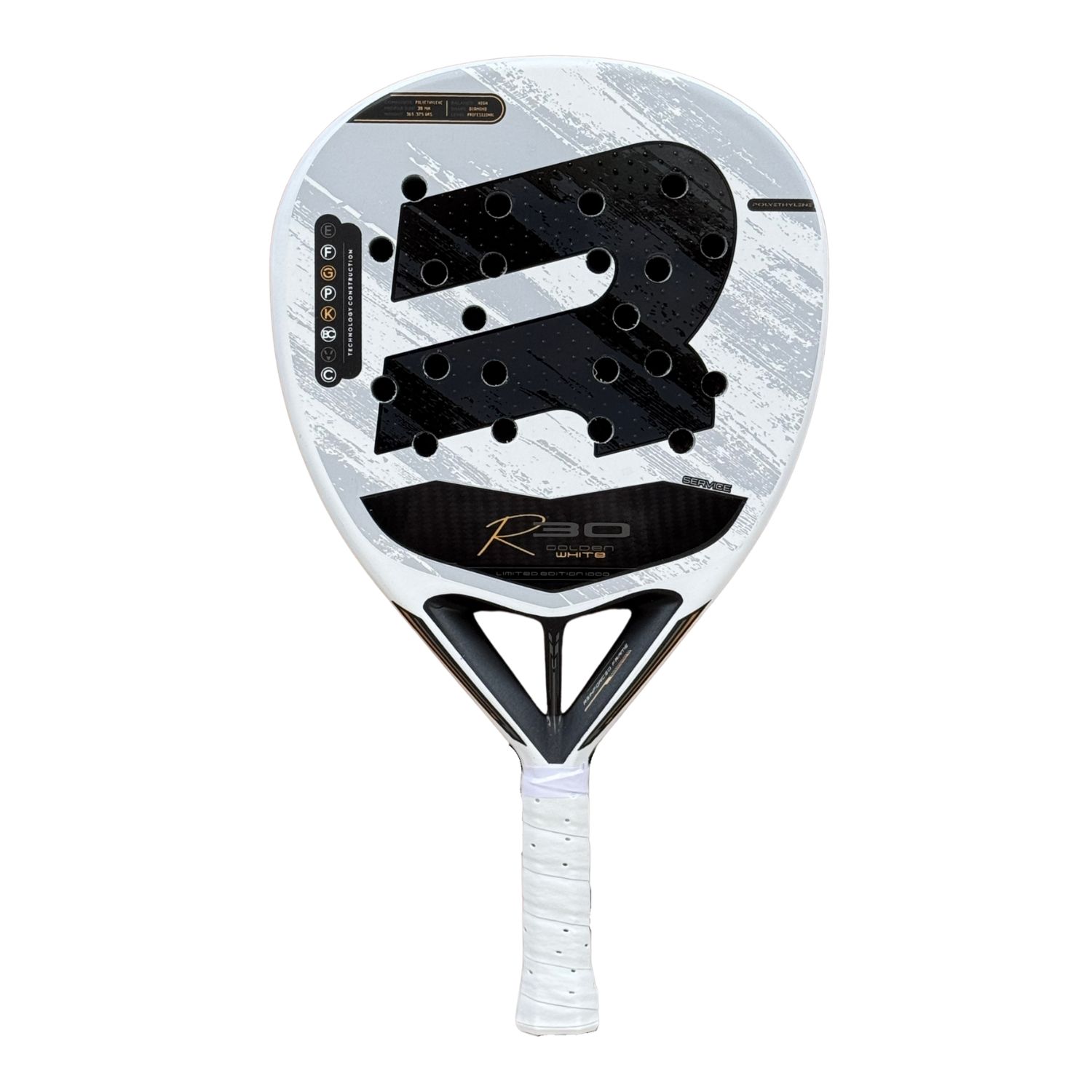 Royal Padel R30 Golden White