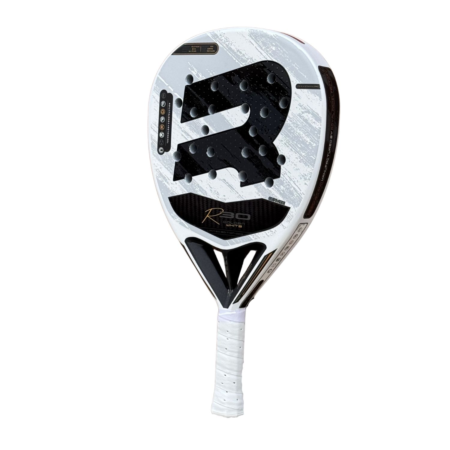 Royal Padel R30 Golden White